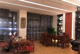 银川装修镹臻装饰,润德枸杞展厅工地实景
