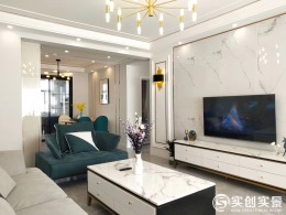 悦海.天润府105平现代轻奢风格整装完工实景